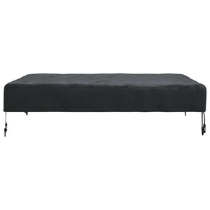 Bordskydd Enfärgad Svart 92 x 92 x 15 cm tyg