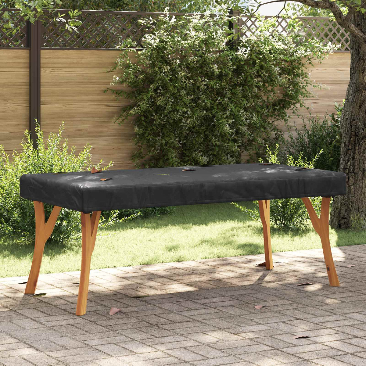 Bordskydd 182 x 102 x 15 cm tyg Rektangulär Vattentålig Svart