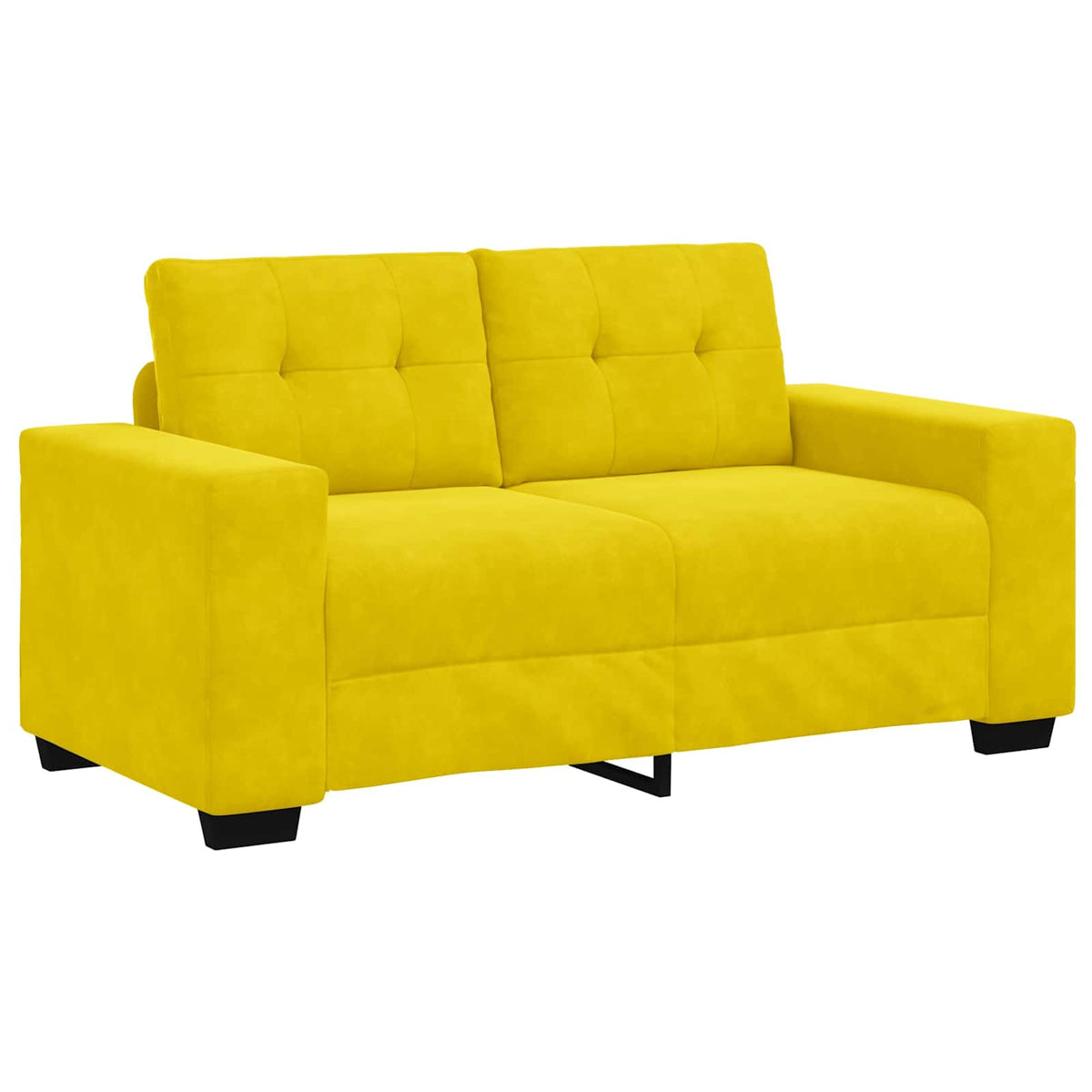 Tvåsitssoffa Gul 160 cm Sammet