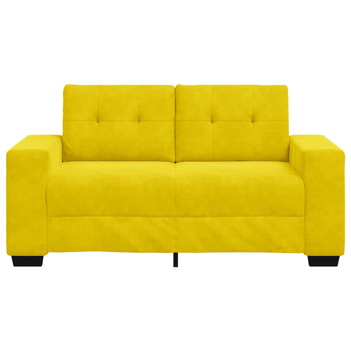 Tvåsitssoffa Gul 160 cm Sammet