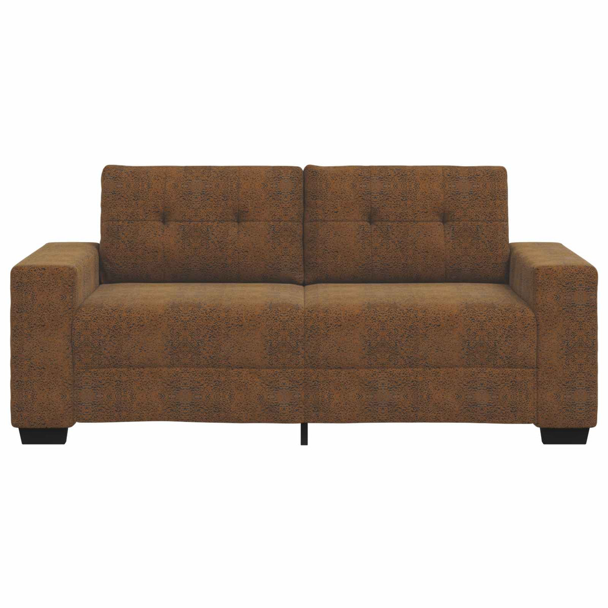 Tvåsitssoffa Brun 180 cm Faux Mockaläder