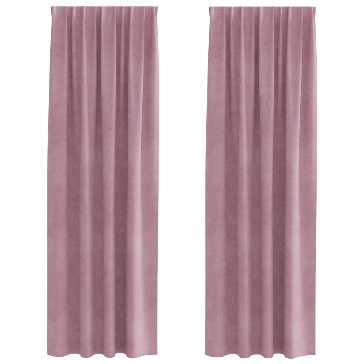Gardiner 2 st Mörkrosa 140 x 245 cm Sammet