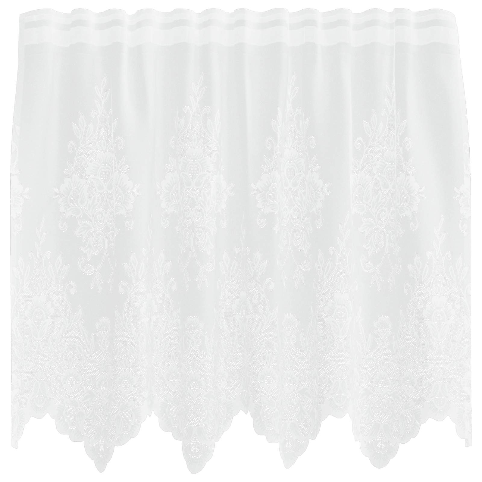 Spetsgardin Vit 100 x 150 cm Polyester
