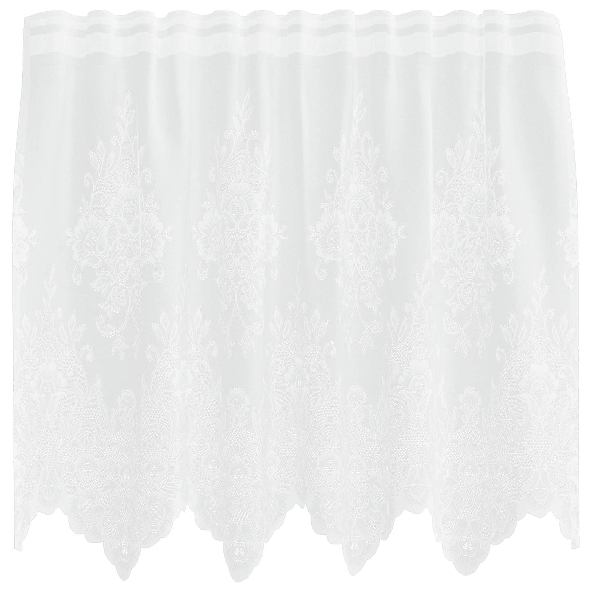 Spetsgardin Vit 120 x 150 cm Polyester