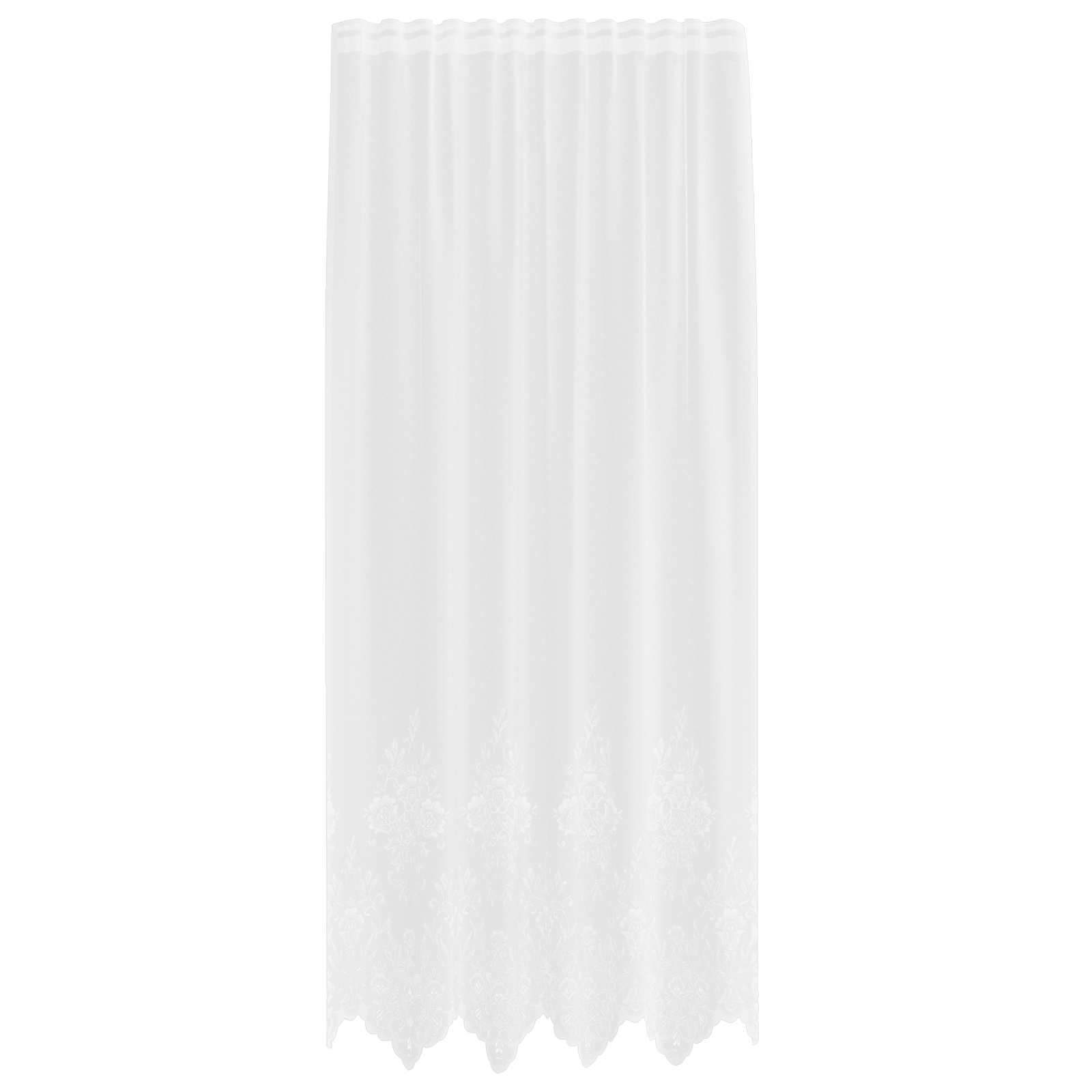 Spetsgardin Vit 200 x 150 cm Polyester