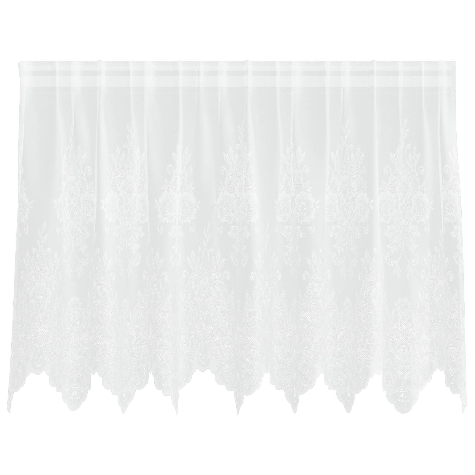 Spetsgardin Vit 80 x 200 cm Polyester