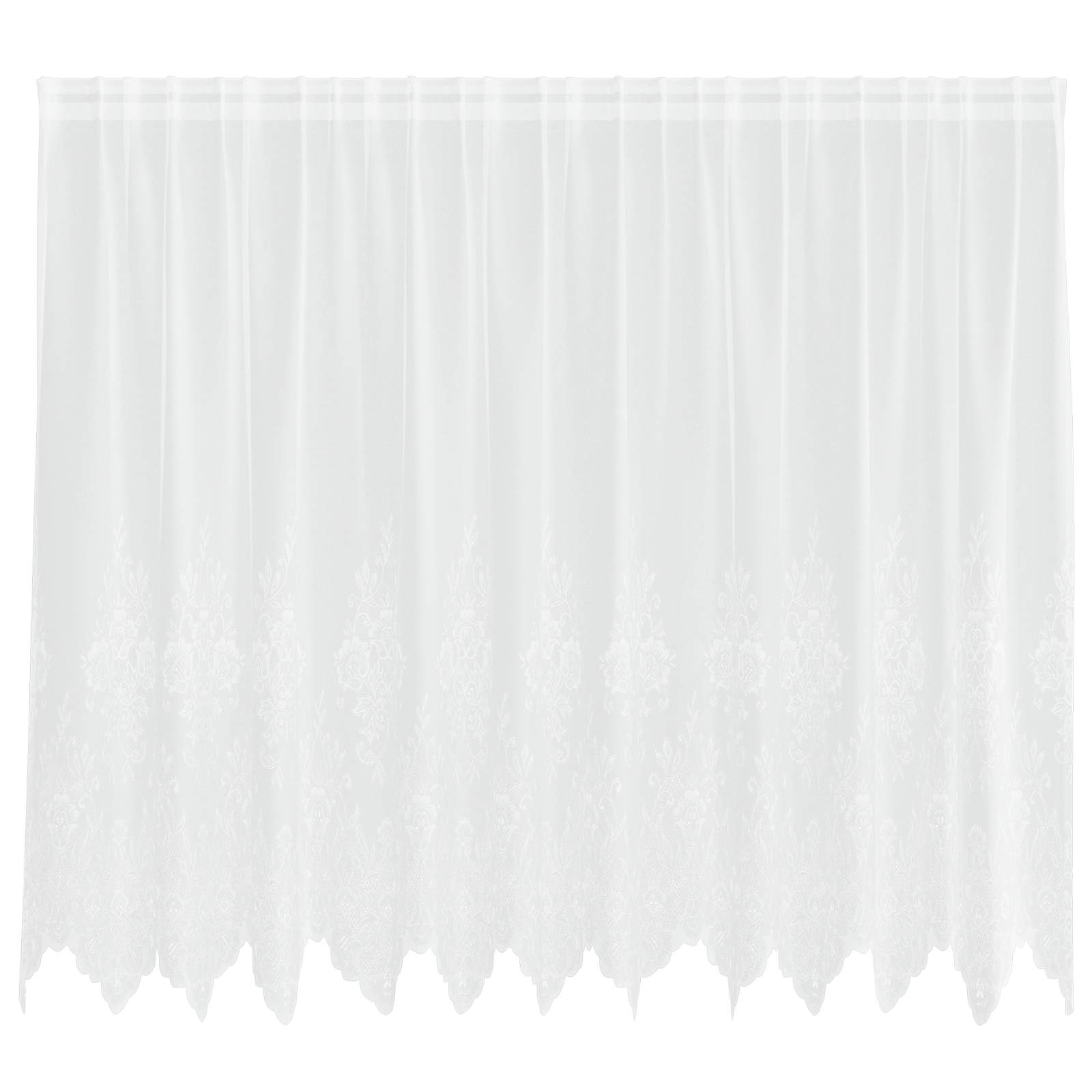 Spetsgardin Vit 180 x 300 cm Polyester