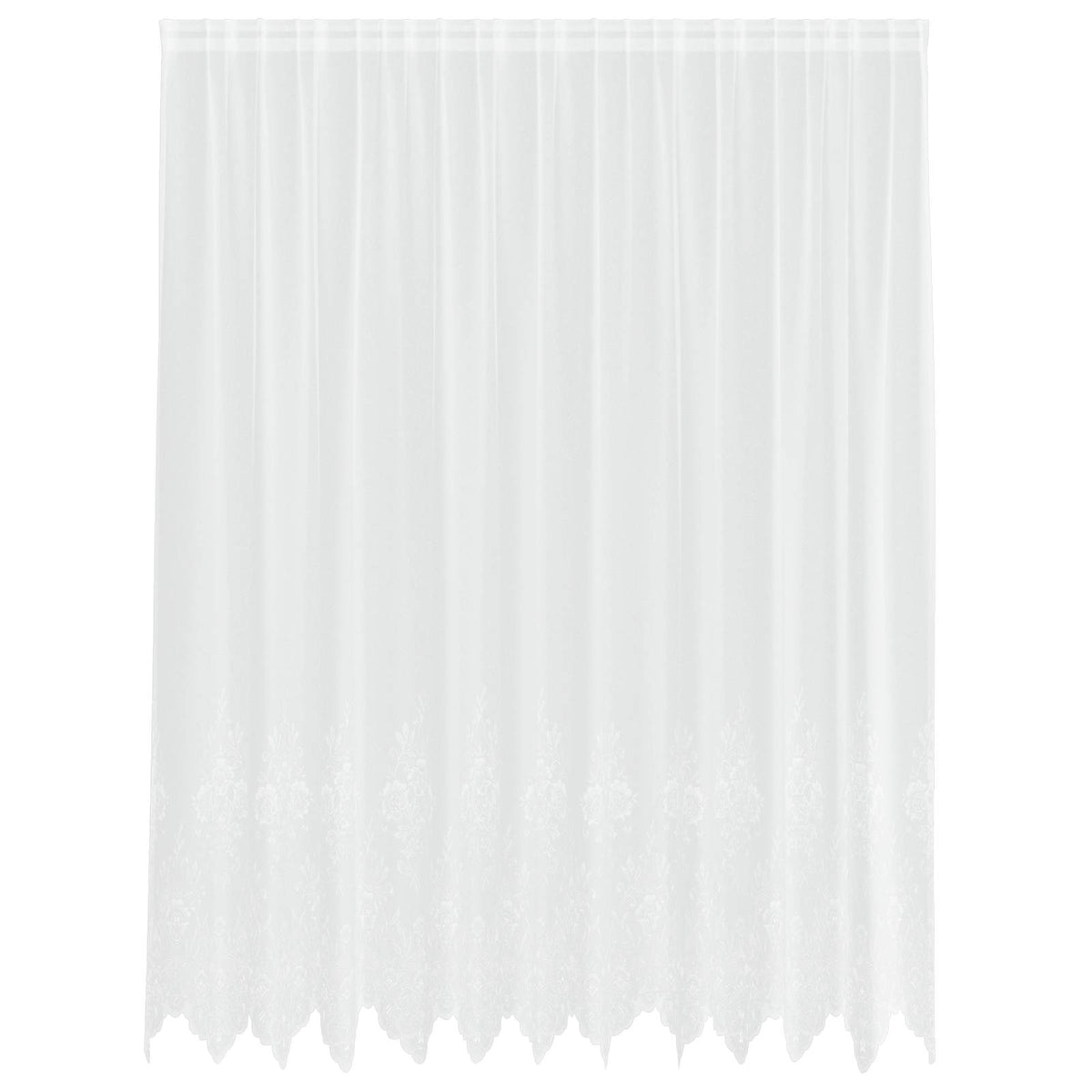 Spetsgardin Vit 240 x 300 cm Polyester