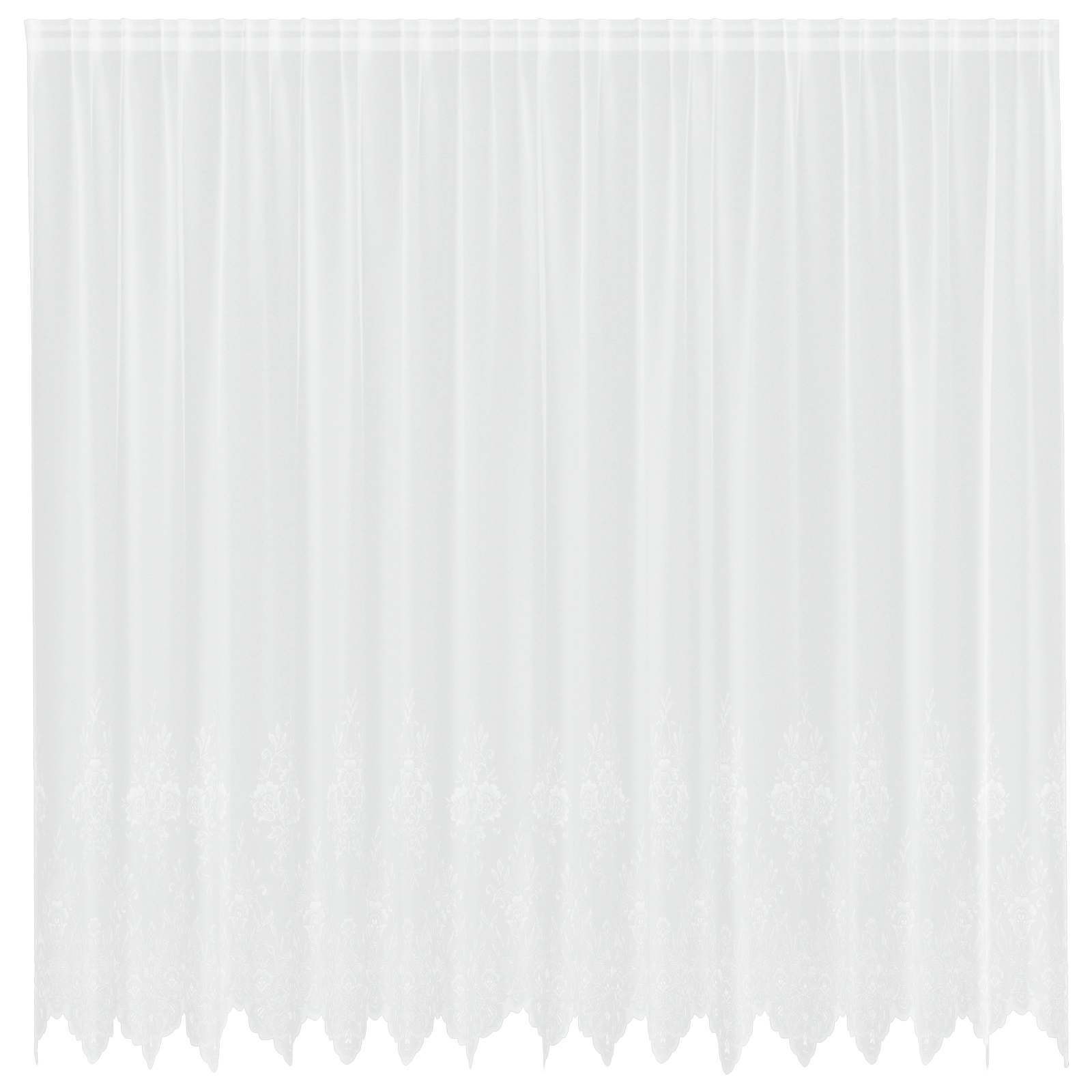 Spetsgardin Vit 240 x 400 cm Polyester