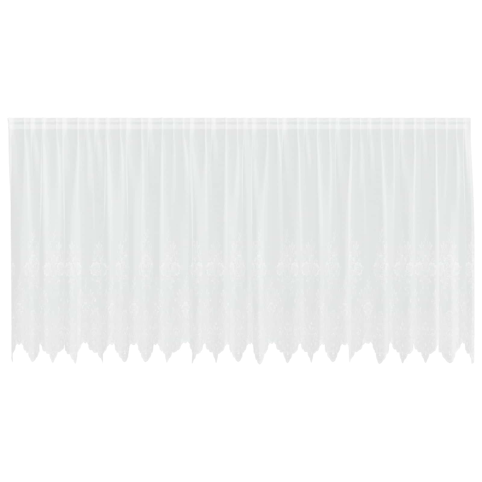 Spetsgardin Vit 160 x 500 cm Polyester