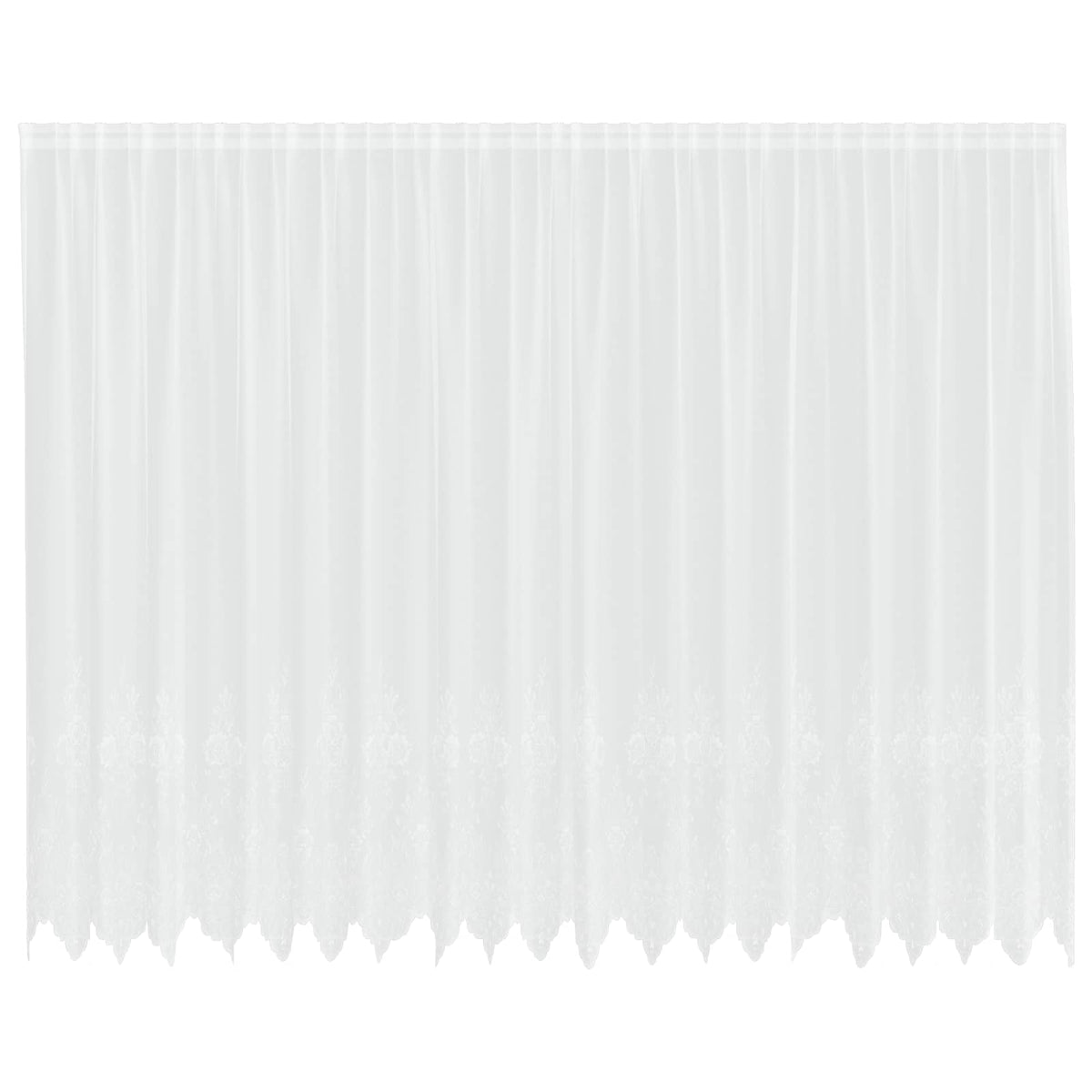 Spetsgardin Vit 245 x 500 cm Polyester