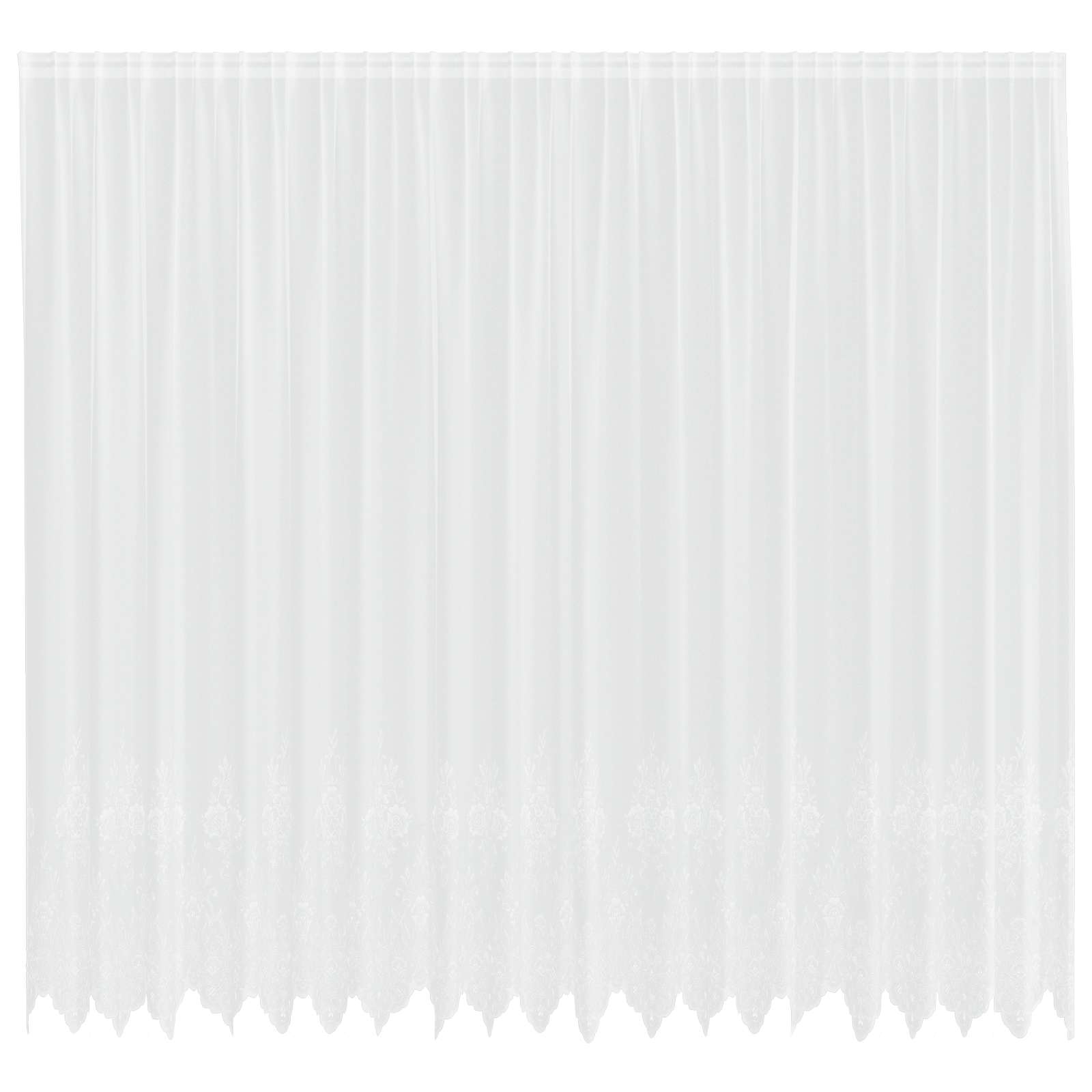 Spetsgardin Vit 300 x 500 cm Polyester