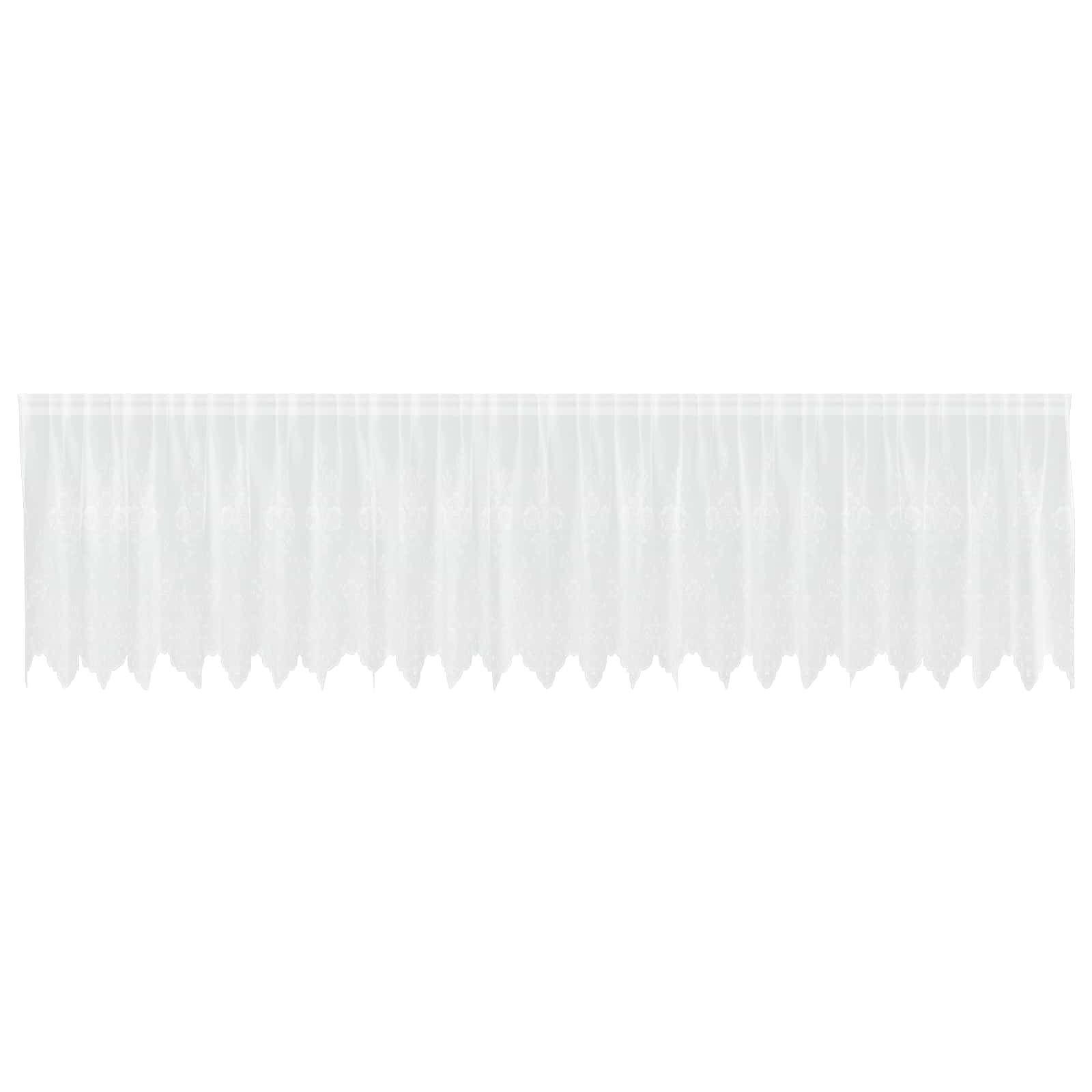 Spetsgardin Vit 120 x 600 cm Polyester