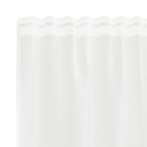 Spetsgardin med gardiner Blommor Vit 180 x 600 cm Polyester