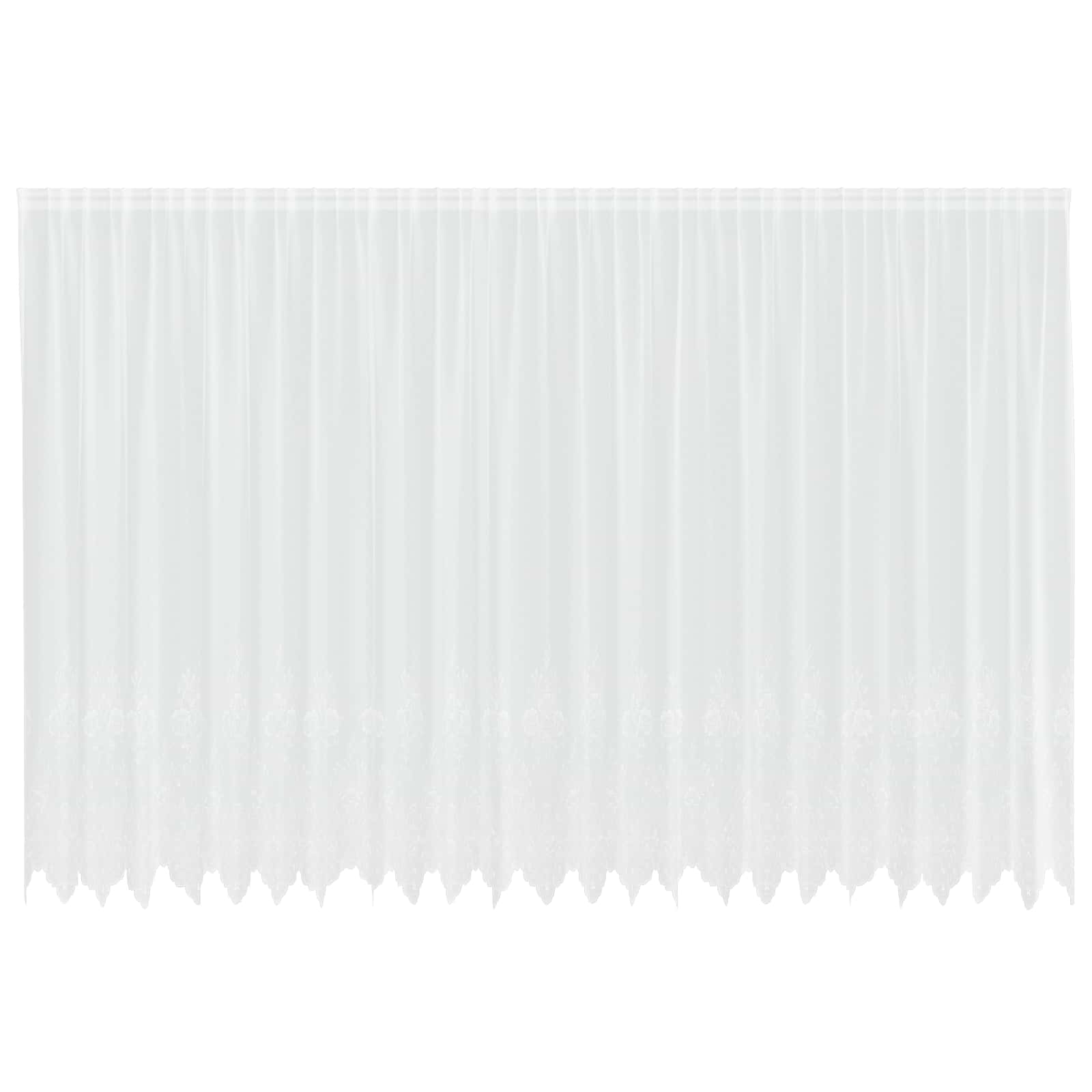 Spetsgardin Vit 240 x 600 cm Polyester
