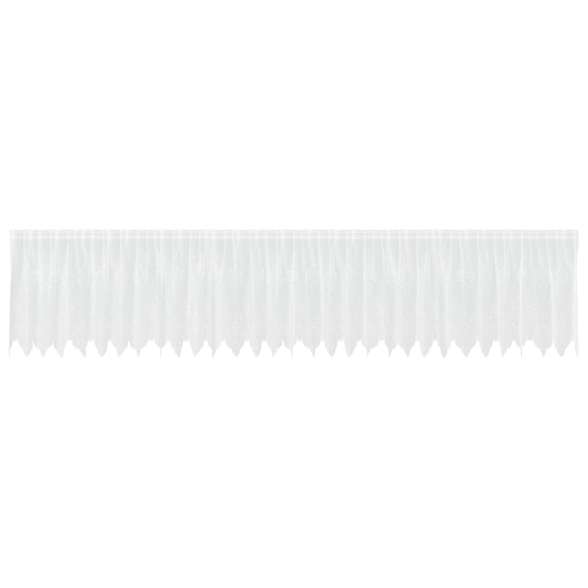 Spetsgardin Vit 100x750cm Polyester