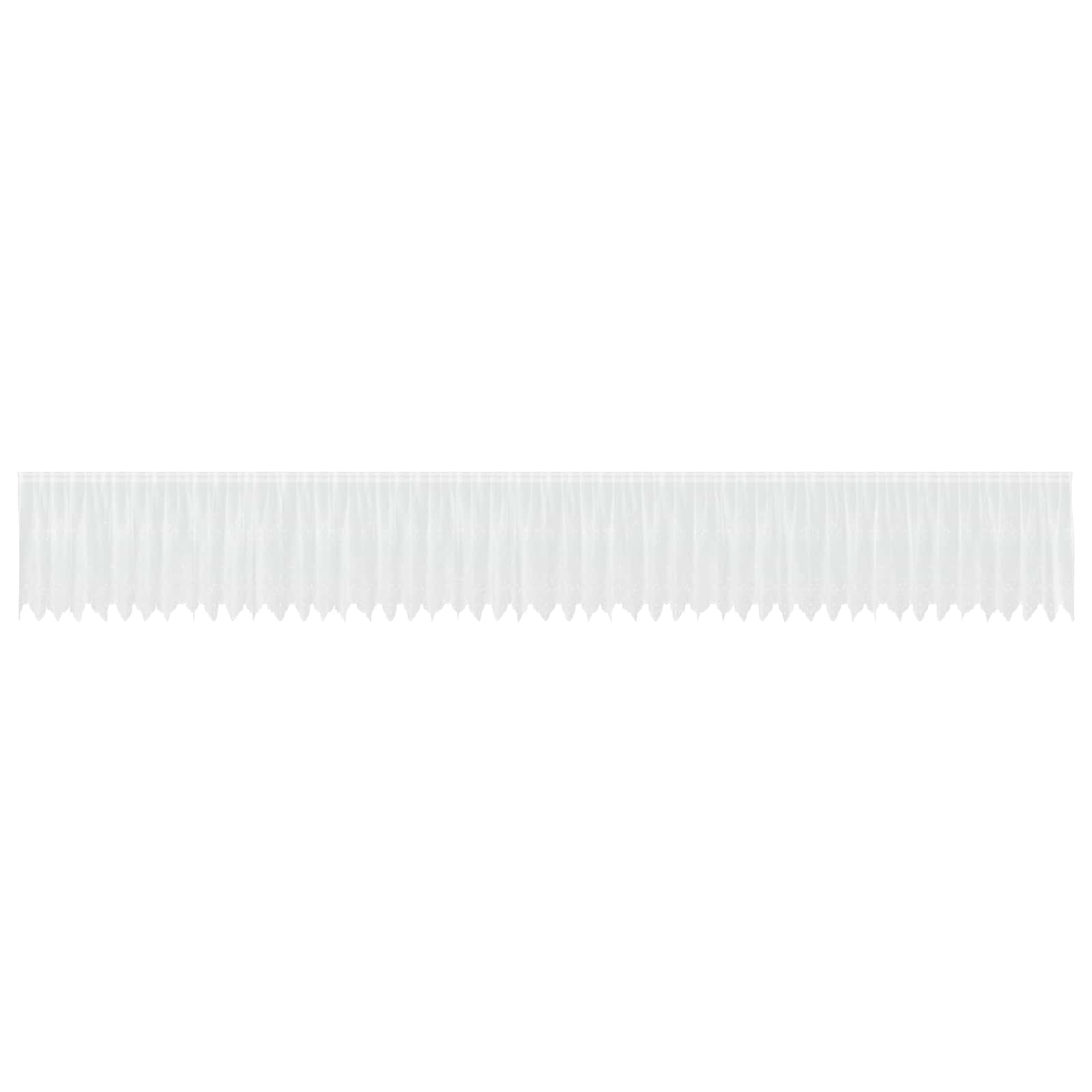 Spetsgardin Vit 100 x 1200 cm Polyester