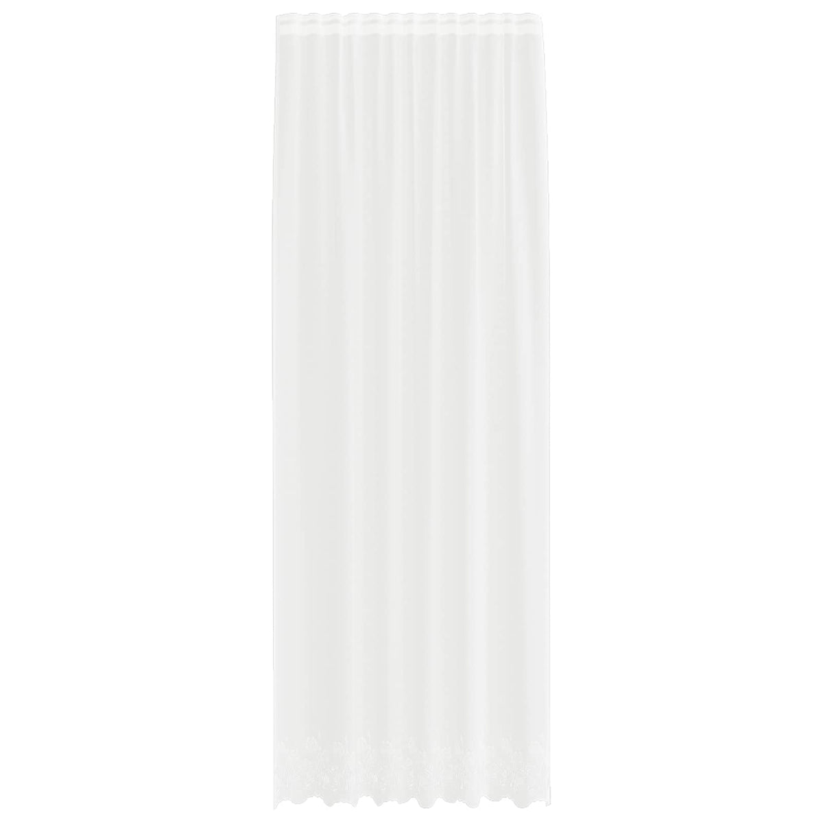 Spetsgardin Vit 280 x 150 cm Polyester