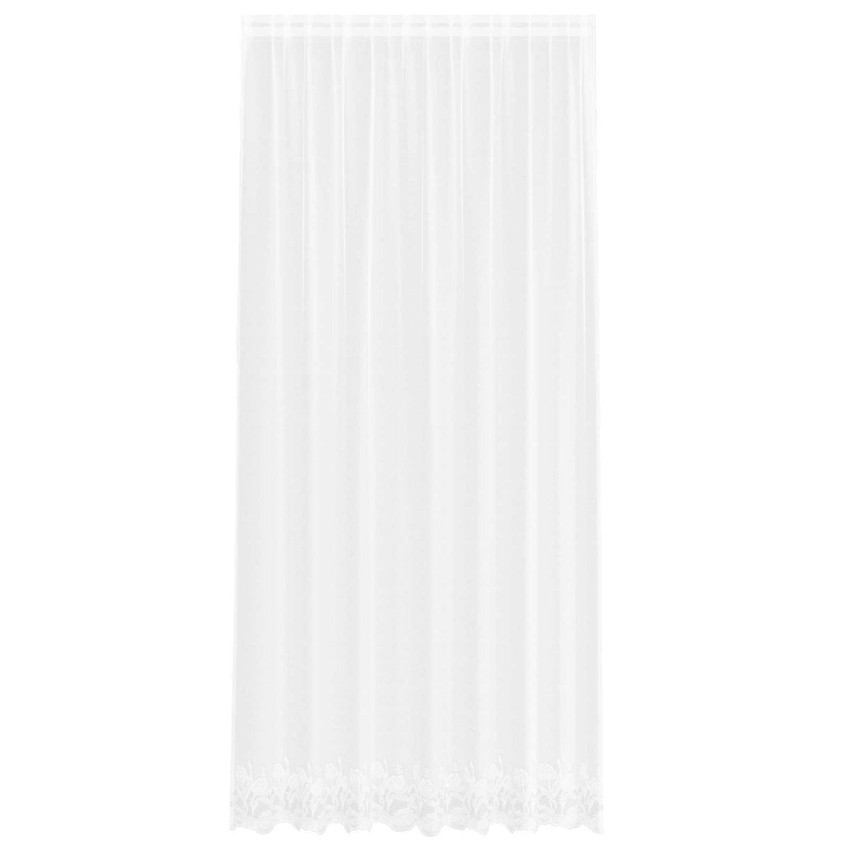 Spetsgardin Vit 280 x 200 cm Polyester