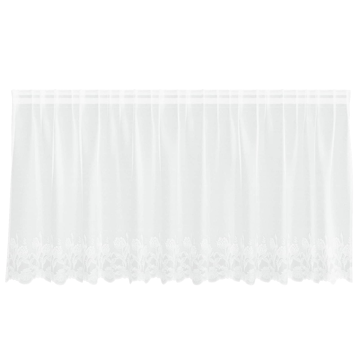 Spetsgardin Vit 80 x 300 cm Polyester