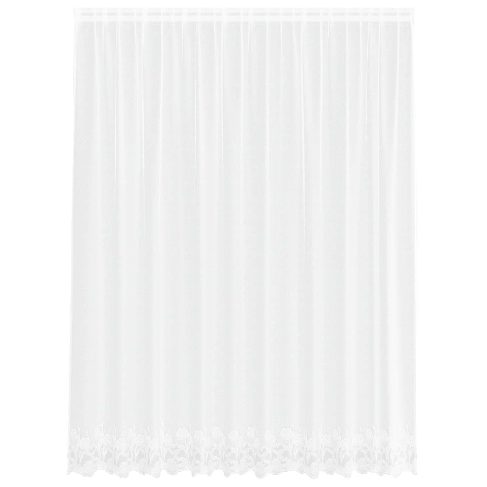 Spetsgardin Vit 200 x 300 cm Polyester