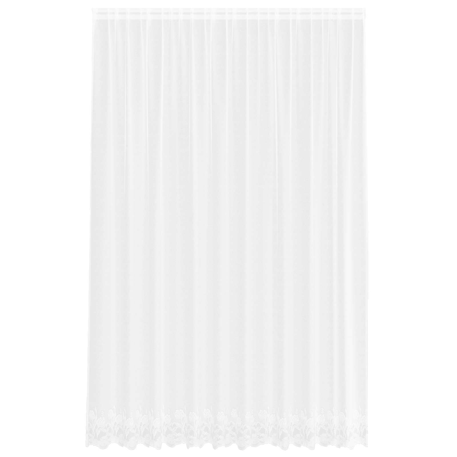 Spetsgardin Vit 300 x 300 cm Polyester