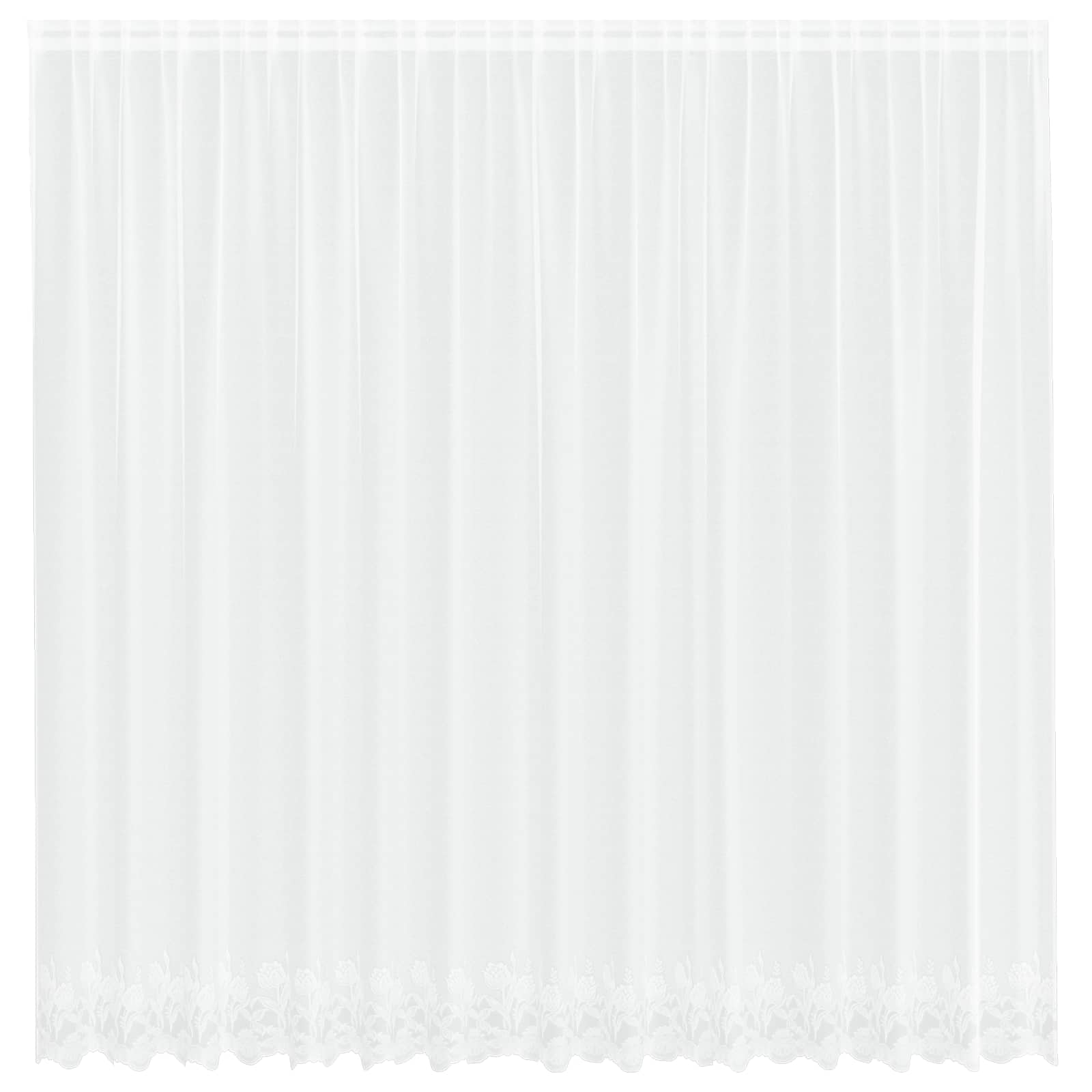 Spetsgardin Vit 220 x 400 cm Polyester