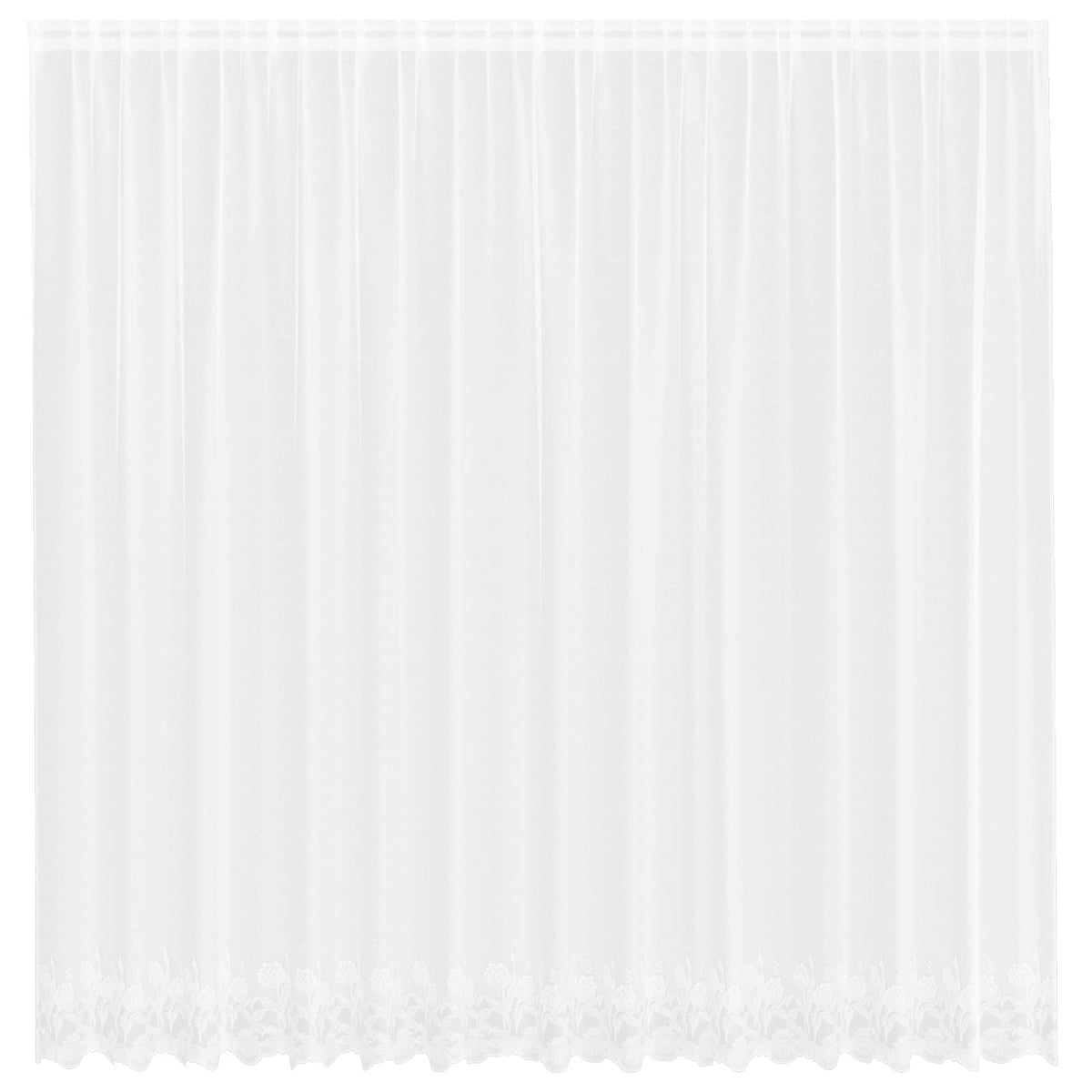 Spetsgardin Vit 245 x 400 cm Polyester