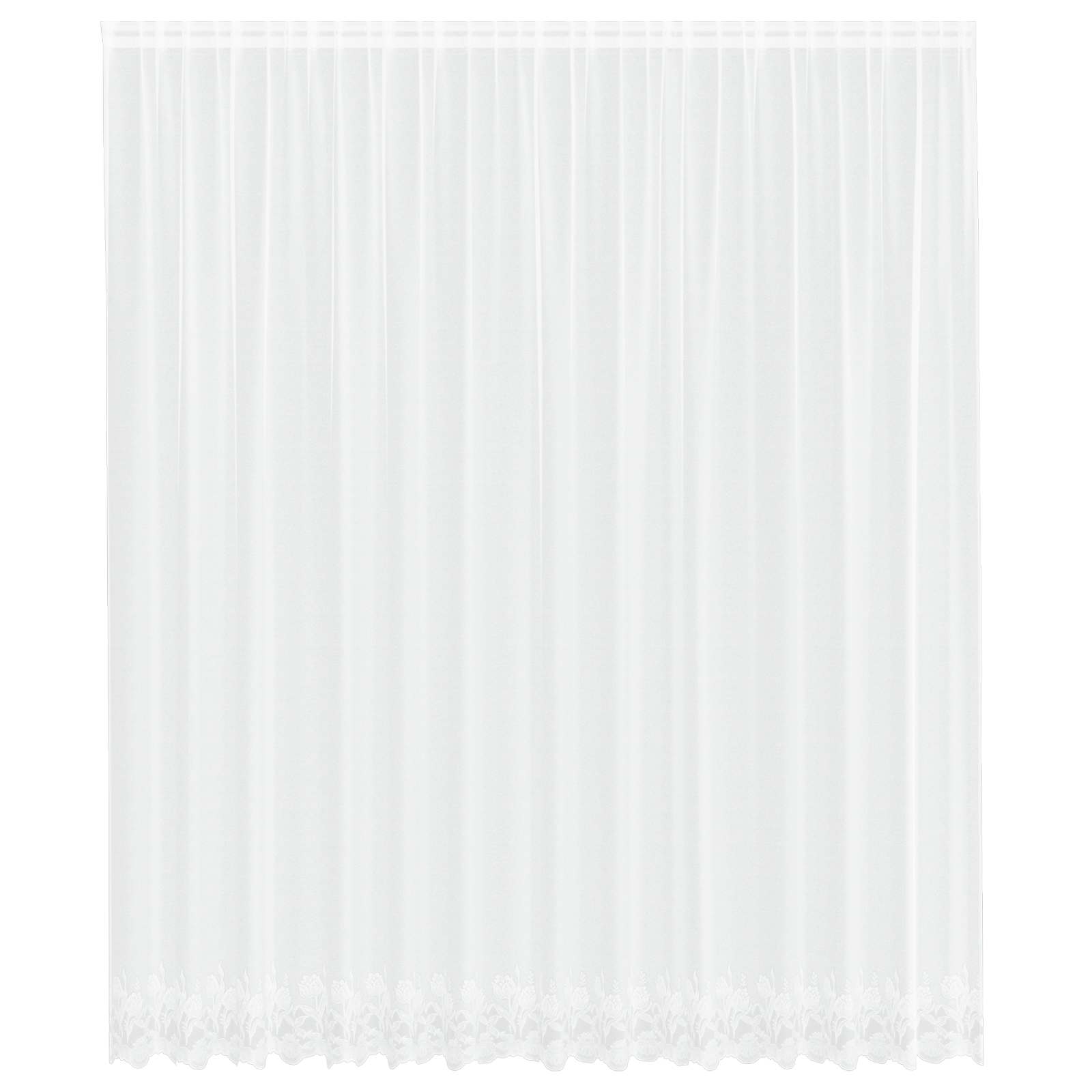 Spetsgardin Vit 280 x 400 cm Polyester