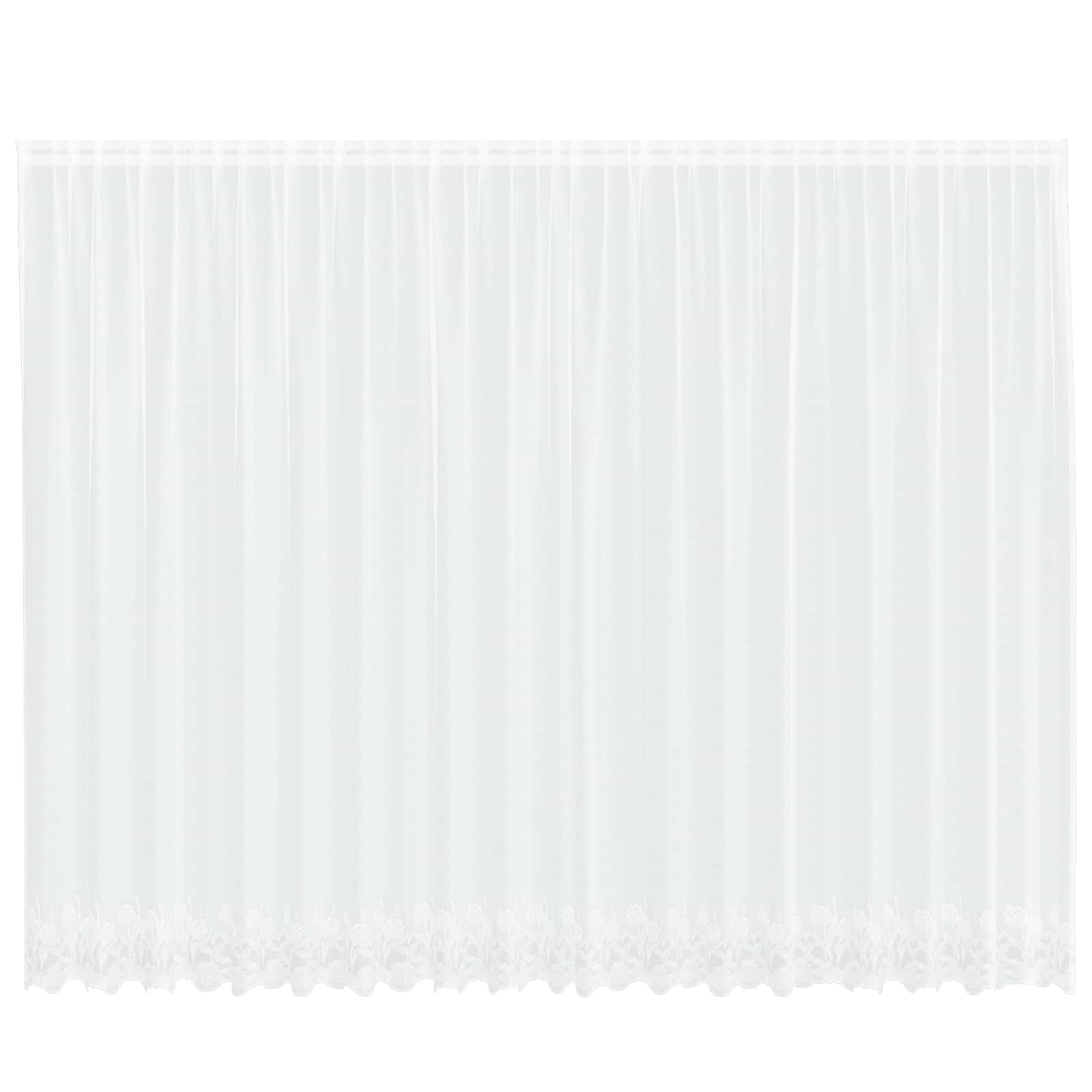 Spetsgardin Vit 240 x 500 cm Polyester