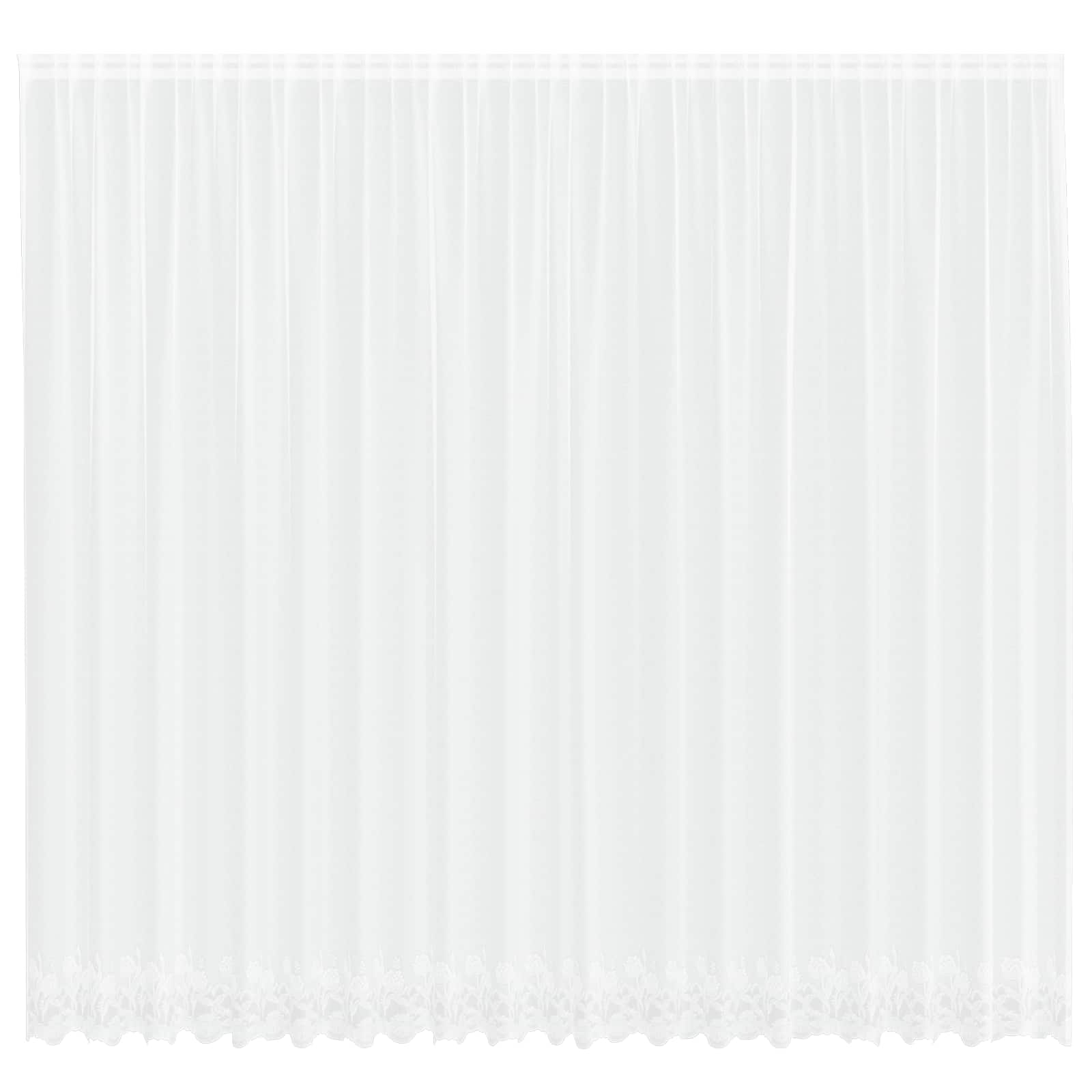 Spetsgardin Vit 260 x 500 cm Polyester