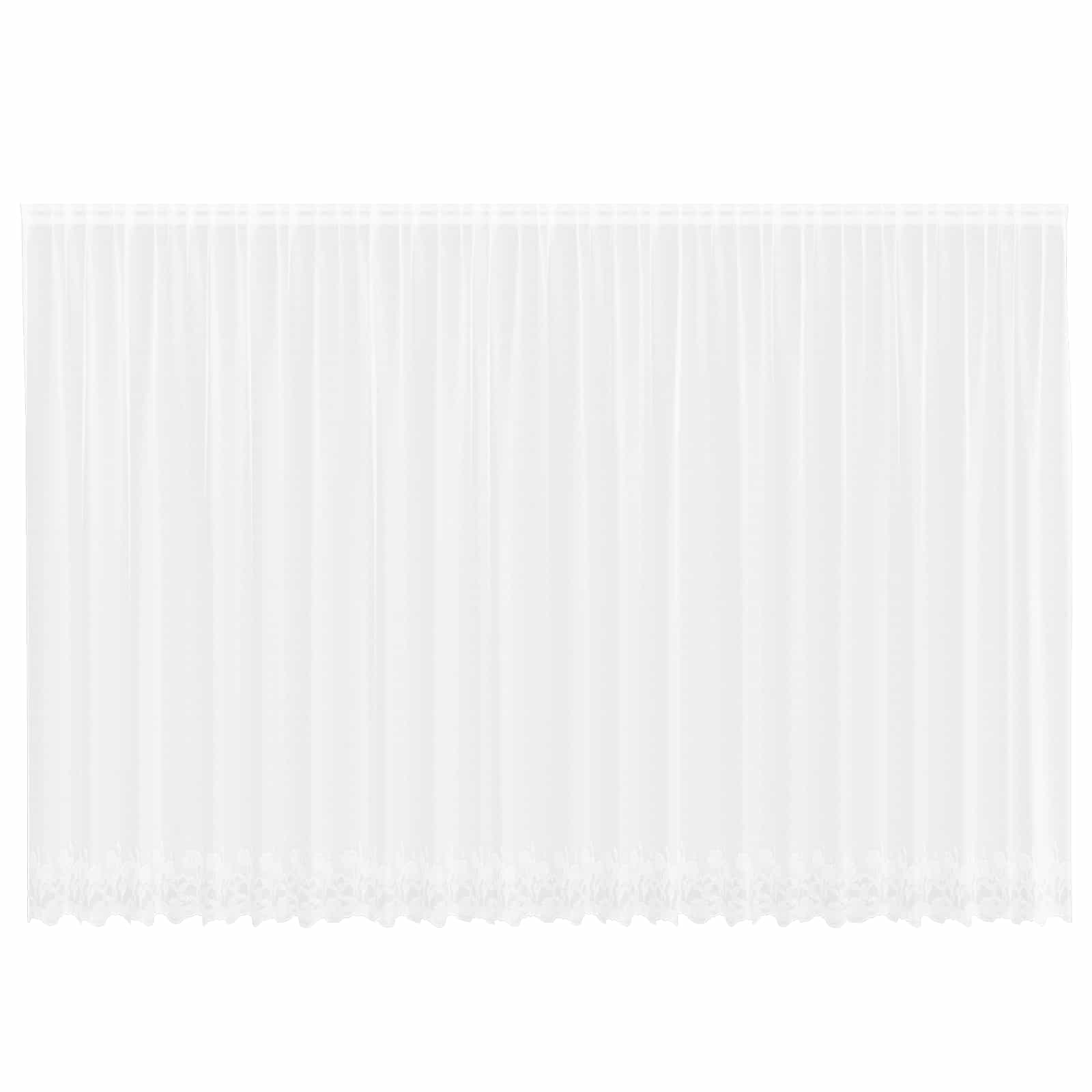Spetsgardin Vit 240 x 600 cm Polyester