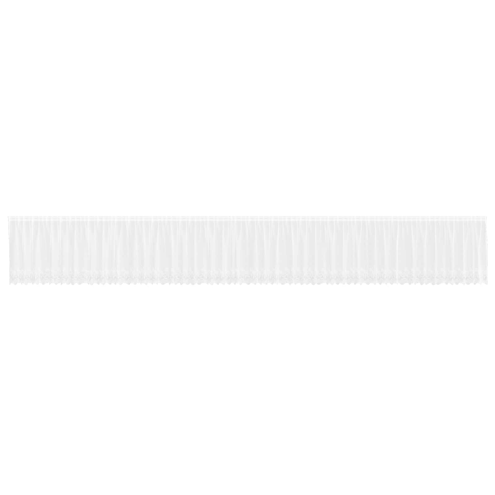 Spetsgardin Vit 80 x 1200 cm Polyester
