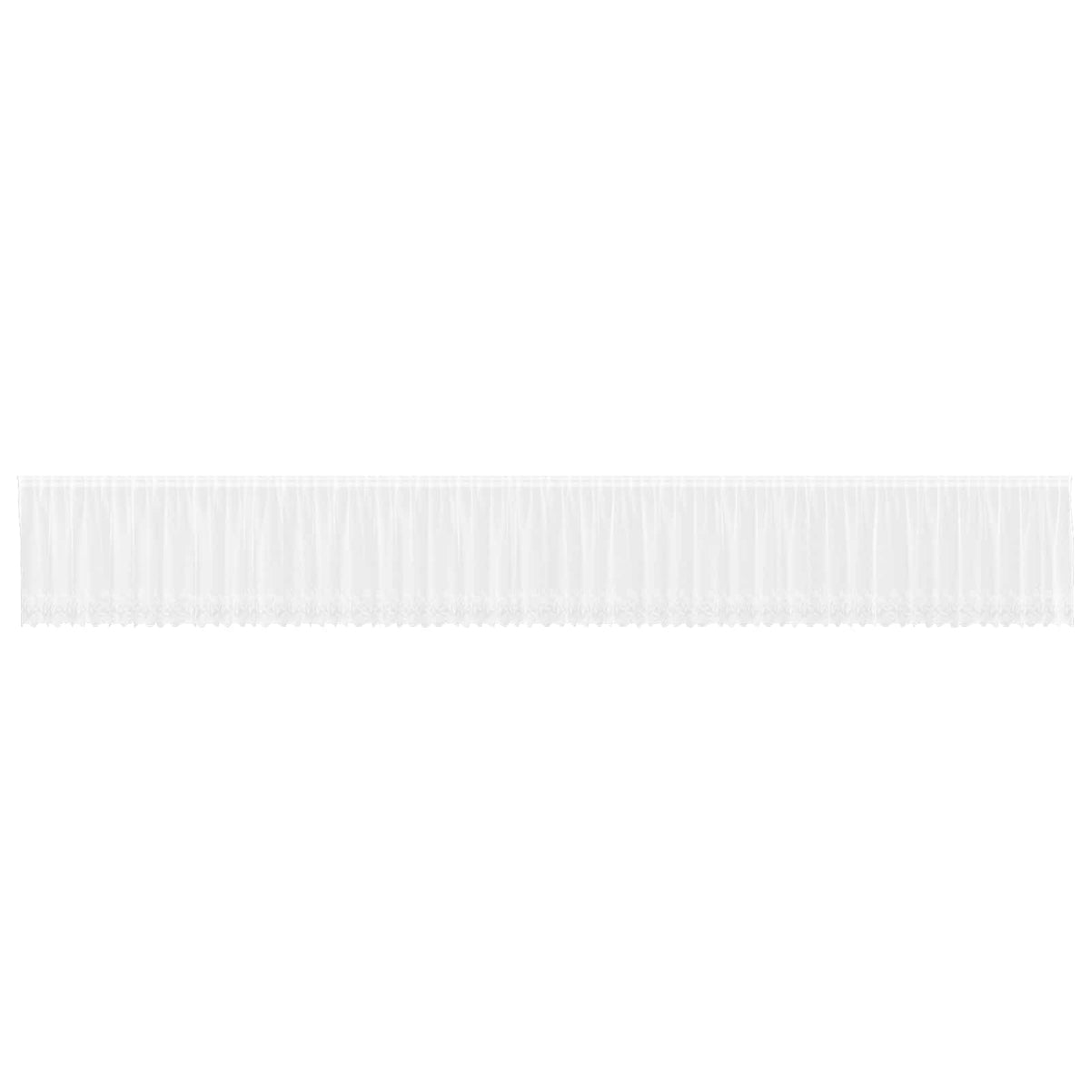 Spetsgardin Vit 100 x 1200 cm Polyester