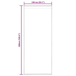 Voile Gardin med gardiner 2 pcs Ljusgrå 140x260cm Polyester