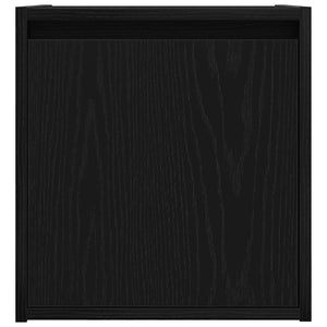 Väggmonterade sängskåp 2 st svart 38x34x40 cm