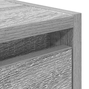 Vägghängt sängbord grå sonoma 38x34x40 cm