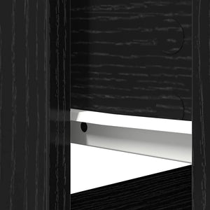 Avlastningsbord med lådor svart 85,5x38,5x74,5 cm