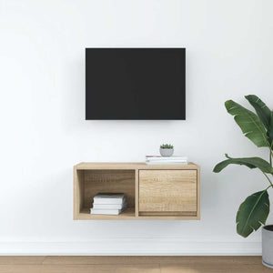 TV-bänk sonoma ek 60x31x25,5 cm konstruerat trä
