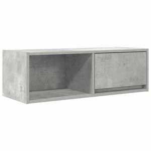 TV-bänk betonggrå 80x31x25,5 cm konstruerat trä