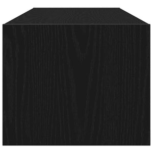 TV-bänkar 2 st svart ek 100x31x25,5 cm konstruerat trä