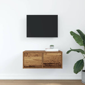 TV-bänk gammalt trä 60x31x25,5 cm konstruerat trä