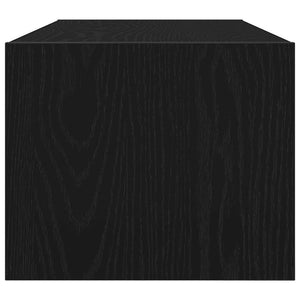 TV-bänkar 2 st svart ek 80x31x25,5 cm konstruerat trä