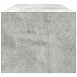 TV-skåp med låda Betonggrå 100 x 31 x 25,5 cm Konstruerat trä