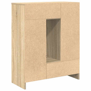 Skänk med lådor och dörrar sonoma ek 73x31x90 cm