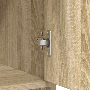 Skänk med lådor och dörrar sonoma ek 73x31x90 cm