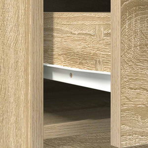 Skänk med lådor och dörrar sonoma ek 73x31x90 cm