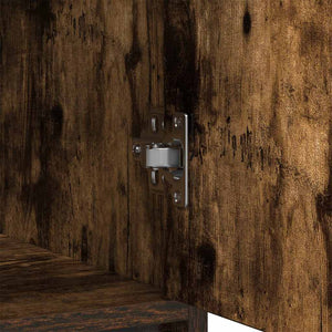 Skänk med lådor och dörrar rökt ek 73x31x90 cm