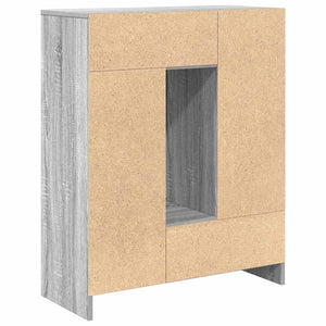 Skänk med lådor och dörrar grå sonoma 73x31x90 cm