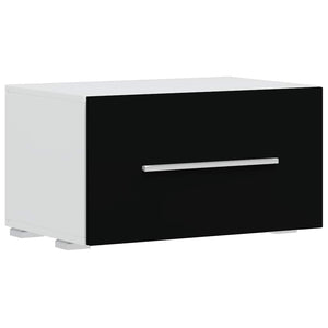 TV-möbler 5 delar med LED-belysning matt svart konstruerat trä